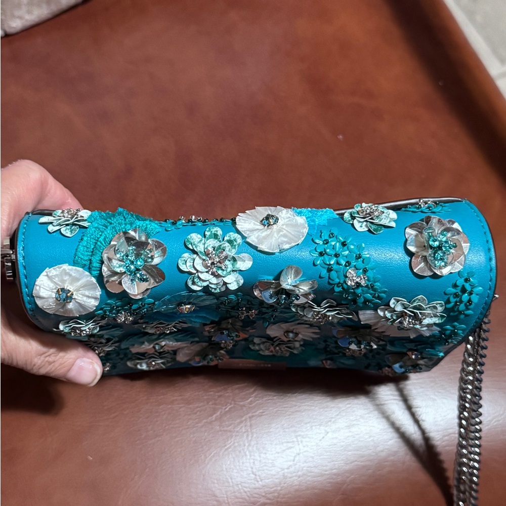 Michael Kors tealFloral Crossbody Bag - Picture 8 of 9